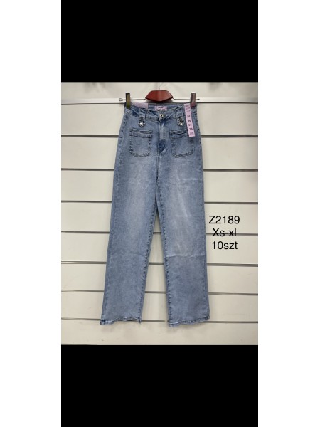 Spodnie Jeansy damskie ,Size xs-xl.paczka 10szt,