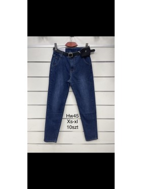 Spodnie Jeansy damskie ,Size xs-xl.paczka 10szt,