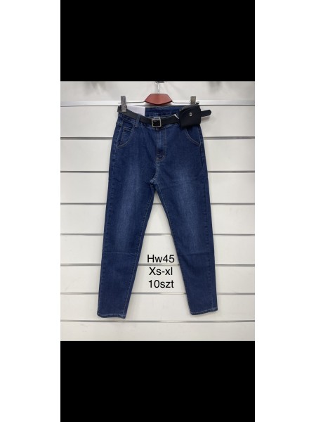 Spodnie Jeansy damskie ,Size xs-xl.paczka 10szt,