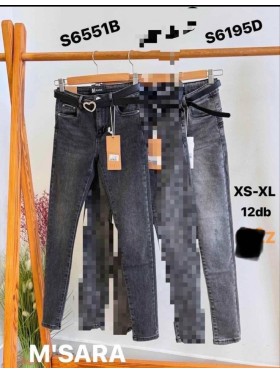 Spodnie   Jeansy damskie M'sara ,Size xs-xl.paczka 12szt,