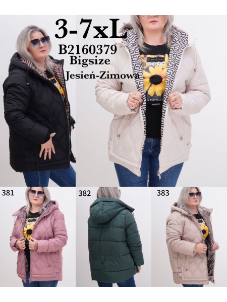 Kurtki damskie ,Size 3-7xl,paczka 5szt,1 kolor