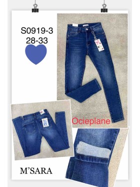 Spodnie Jeansy  damskie M'sara,Size 28-33.paczka 10szt,