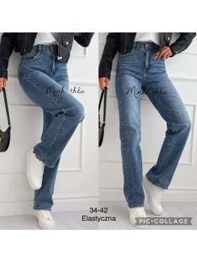 Spodnie Jeansy  damskie ,Size 34-42.paczka 10szt,