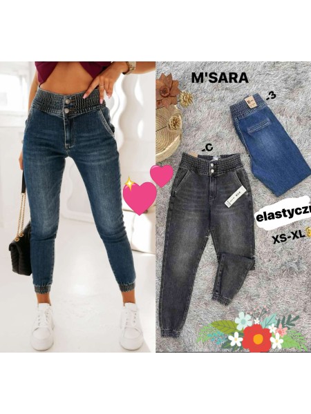 Spodnie Jeansy damskie M'sara,Size XS-xl.paczka 12szt,