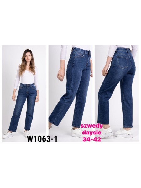 Spodnie Jeansy damskie ,Size 34-42.paczka 10szt,