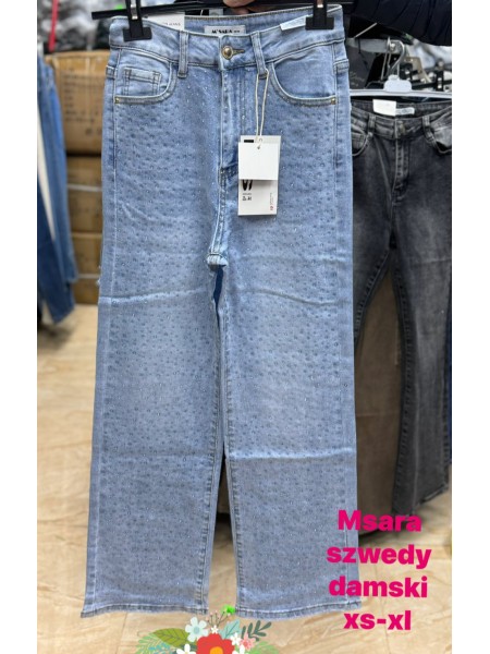 Spodnie Jeansy damskie ,Size xs-xl.paczka 10szt,