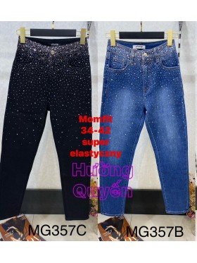 Spodnie Jeansy damskie ,Size 34-42.paczka 10szt,