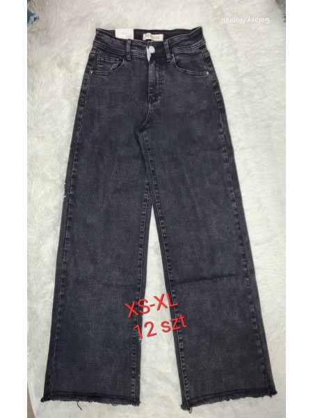 Spodnie Jeansy damskie ,Size xs-xl.paczka 12szt,