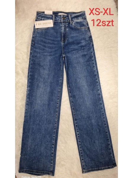 Spodnie Jeansy damskie ,Size xs-xl.paczka 12szt,