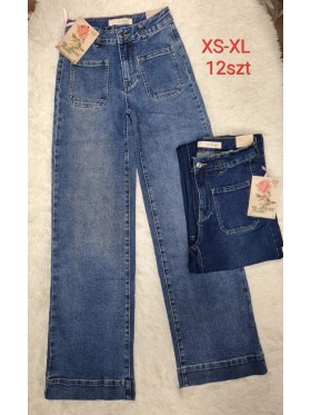 Spodnie Jeansy damskie ,Size xs-xl.paczka 12szt,