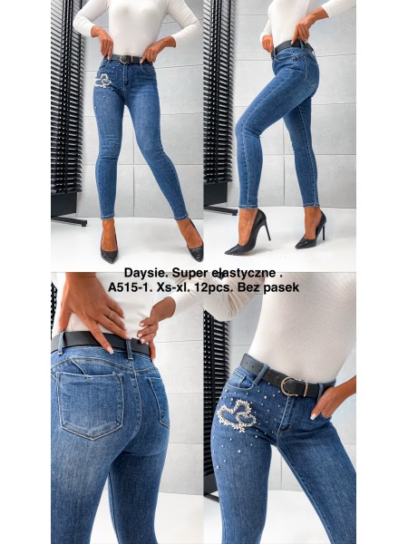 Spodnie Jeansy damskie ,Size xs-xl.paczka 12szt,