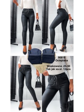 Spodnie skórzane damskie ,Size 25-30.paczka 12szt,