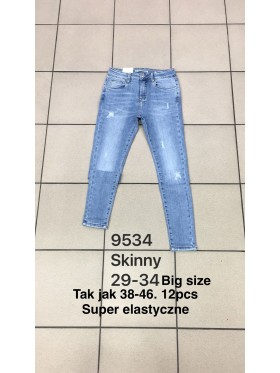 Spodnie Jeansy damskie ,Size 29-34.paczka 12szt,