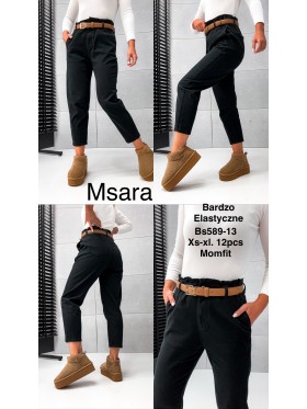 Spodnie Jeansy damskie M'sara,Size xs-xl.paczka 12szt,