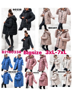 Kurtki damskie, size 3-7XL, paczka 5szt ,1 kolor