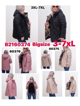 Kurtki damskie, size 3-7XL, paczka 5szt ,1 kolor