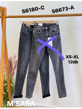 Spodnie Jeansy damskie M'sara ,Size xs-xl.paczka 12szt,