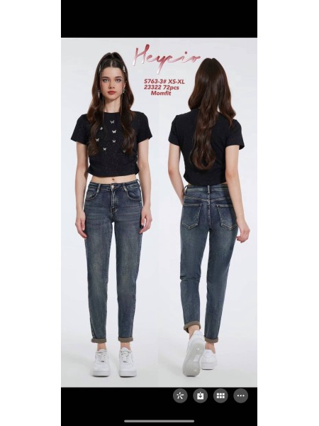 Spodnie Jeansy damskie ,Size xs-xl.paczka 12szt,