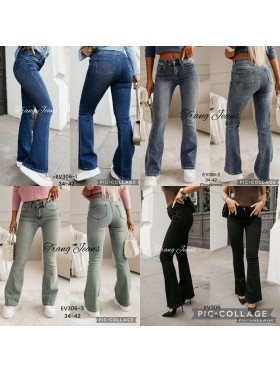 Spodnie Jeansy damskie ,Size 34-42.paczka 10szt,