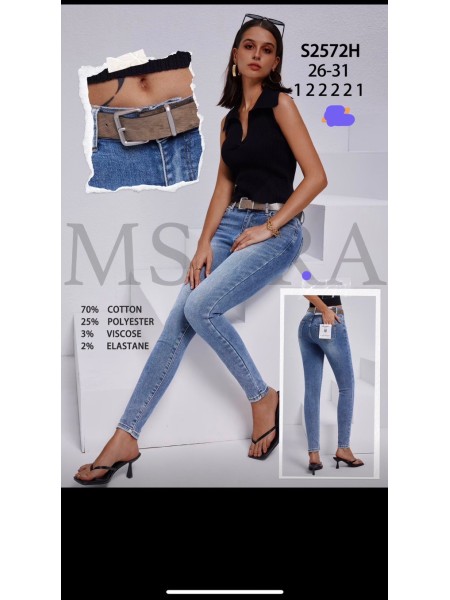 Spodnie Jeansy damskie M'sara,Size 26-31 .paczka 10szt,