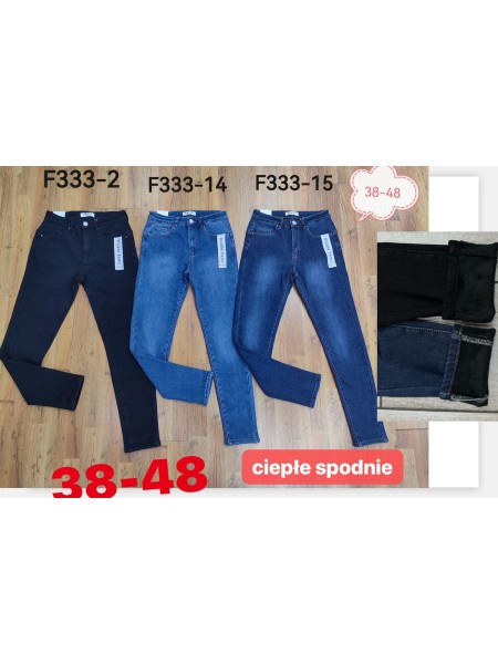 Spodnie Jeansy damskie ,Size 38-48.paczka 12szt,