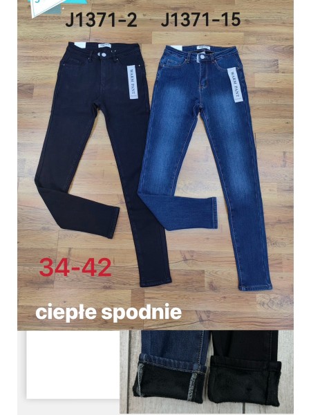 Spodnie Jeansy damskie ,Size 34-42.paczka 10szt,