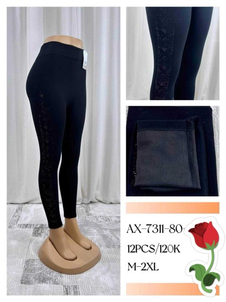 Legginsy damskie , size M-2XL, paczka 12szt ,Mix kolor