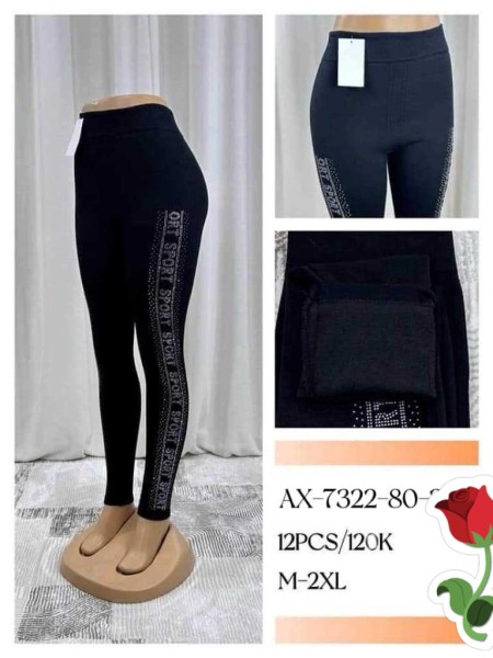 Legginsy damskie , size M-2XL, paczka 12szt ,Mix kolor