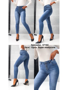 Spodnie Jeansy damskie ,Size xs-xl.paczka 12szt,