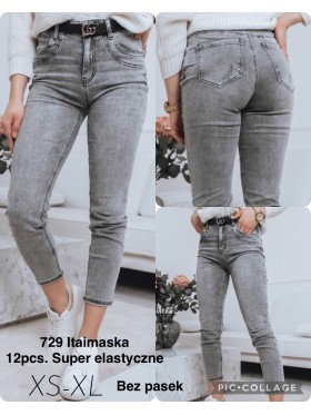 Spodnie Jeansy damskie ,Size xs-xl.paczka 12szt,