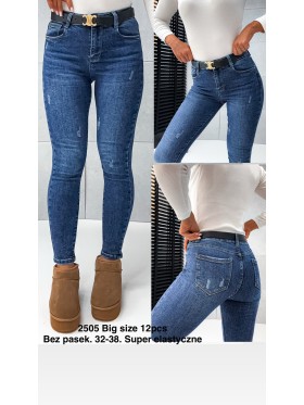 Spodnie Jeansy damskie ,BigSize 38-48.paczka 10szt,