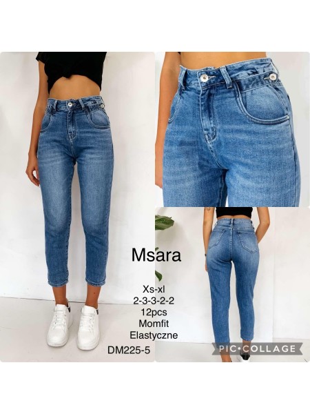 Spodnie Jeansy damskie M'sara ,Size xs-xl.paczka 12szt,