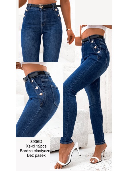 copy of Spodnie Jeansy damskie ,Size xs-xl.paczka 12szt,