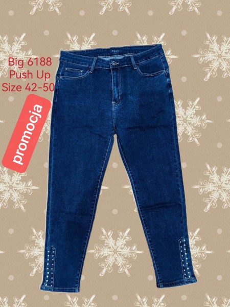 Spodnie   Jeansy damskie .bigSize 42-50.paczka 10szt,