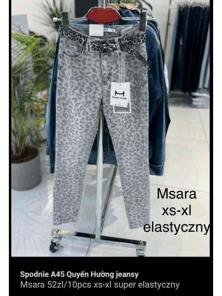 Spodnie Jeansy damskie M'sara.Size xs-xl.paczka 10szt,