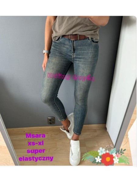 Spodnie Jeansy damskie M'sara.Size xs-xl.paczka 10szt,