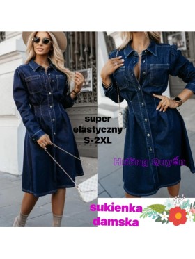 Sukienki Jeansowa  elastyczny damskie  .Size s-2xl.paczka 10szt,