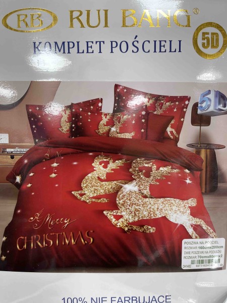 Komplet pościeli 100% satyna - bawełna 3 Częściowy Rozmiar :160/200cm