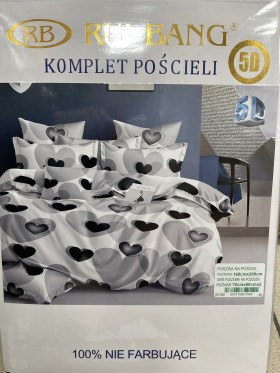 Komplet pościeli 100% satyna - bawełna 3 Częściowy Rozmiar :160/200cm