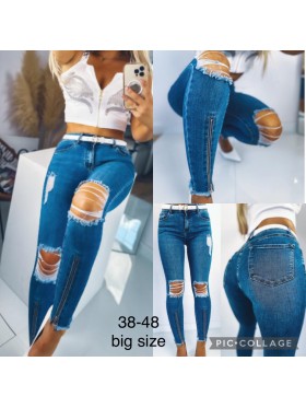 Spodnie Jeansy damskie .bigSize 38-48.paczka 10szt,