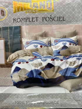 Komplet pościeli 100% satyna - bawełna 4 Częściowy Rozmiar :200/220cm