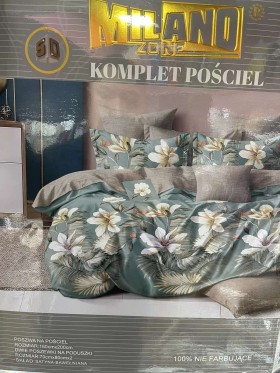 Komplet pościeli 100% satyna - bawełna 3 Częściowy Rozmiar :160/200cm