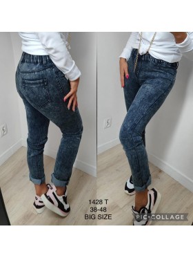 Spodnie Jeansy damskie .bigSize 38-48.paczka 12szt,