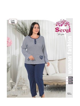 Piżama  damskie tureckie, size 3xl-5xl, paczka 9szt ,1kolor