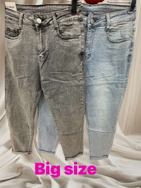 Spodnie Jeansy damskie .bigSize 38-48.paczka 10szt,