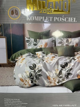 Komplet pościeli 100% satyna - bawełna 3 Częściowy Rozmiar :160/200cm