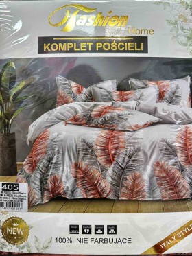 Komplet pościeli 100% satyna - bawełna 4 Częściowy Rozmiar :200/220cm