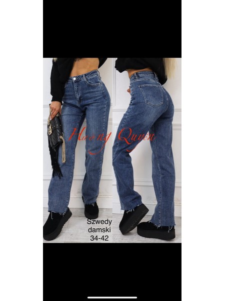 Spodnie Jeansy damskie .Size 34-42.paczka 10szt,