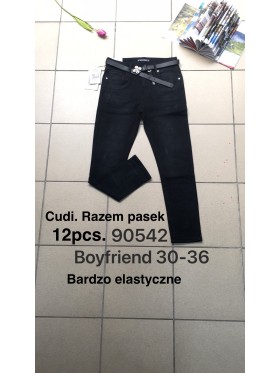 Spodnie Jeansy damskie .Size 30-36.paczka 12szt,