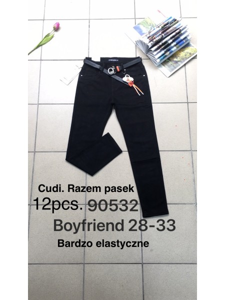 Spodnie Jeansy damskie .Size 28-33.paczka 12szt,